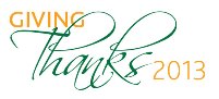 Giving Thanks 2013 - wordmark