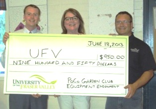 PoCo Garden Club donation PoCo Garden Club donation