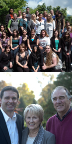 Top: Bottom: Donors Scott, Barbara and Dick Bate