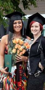 Happy grads at Convocation 2011